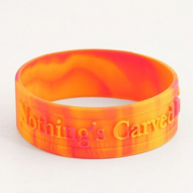 13. WB-SL-1W Nothing's Carved Custom Wristbands