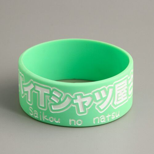 8. WB-SL-1W Green Widened Custom Wristbands