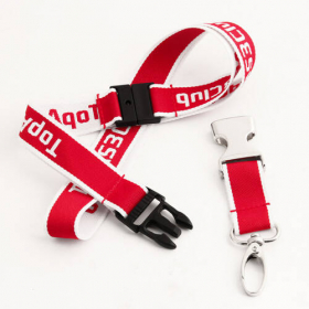 11. Red TopAS3Club Woven Lanyards