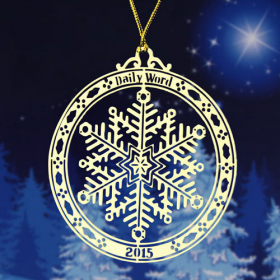 2. Snowflake Custom Ornaments