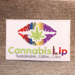 17. Cannabis Lip Custom Patches