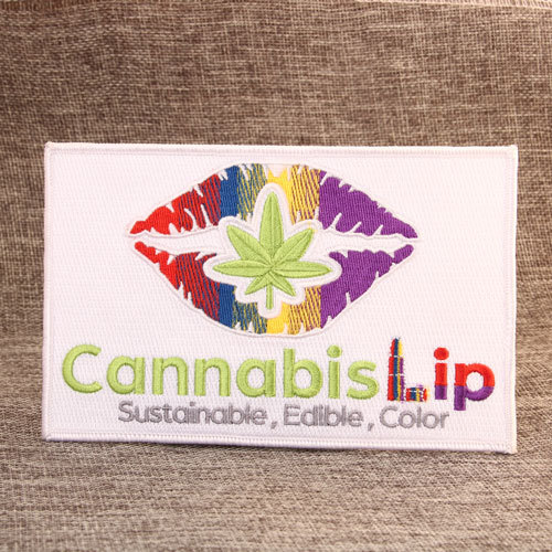 17. Cannabis Lip Custom Patches
