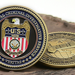 Challenge Coins with Up to 4 Colors on One Side 