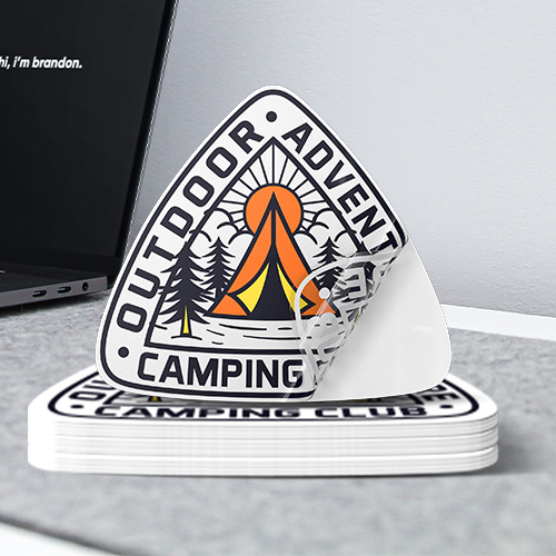 7. Camping Clear Stickers
