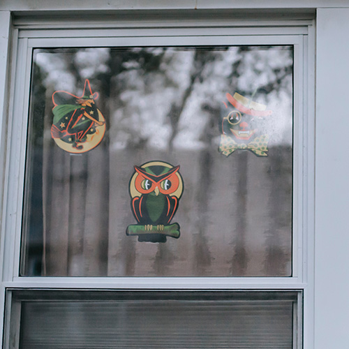 2. Owl Front Adhesive Stickers