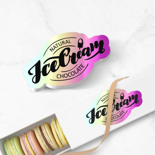 8. Ice Cream Holographic Stickers