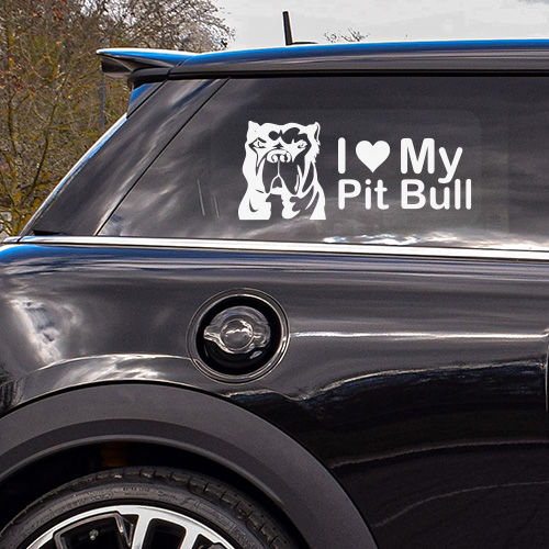 8. Pit Bull Custom Stickers