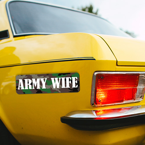 7. Army Wife Bumper Stickers