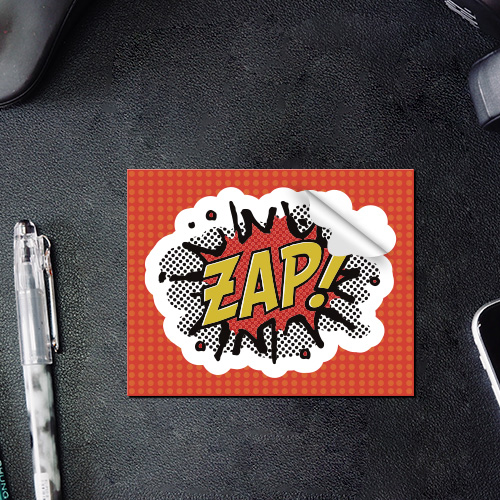 10. ZAP Kiss Cut Stickers