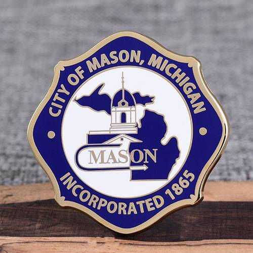 1. Mason Custom Firefighter Challenge Coin