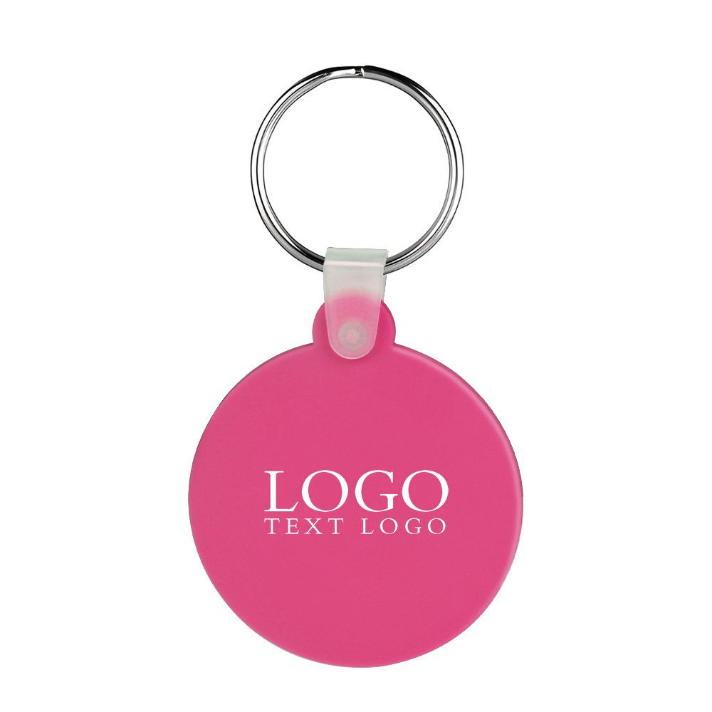 KC-SC-RND Custom Round Silicone Keychain