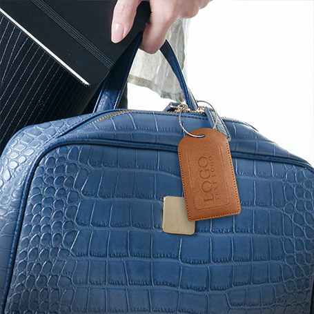 LT-PUL-ARC-S PU Leather Luggage Tag With Custom Logo