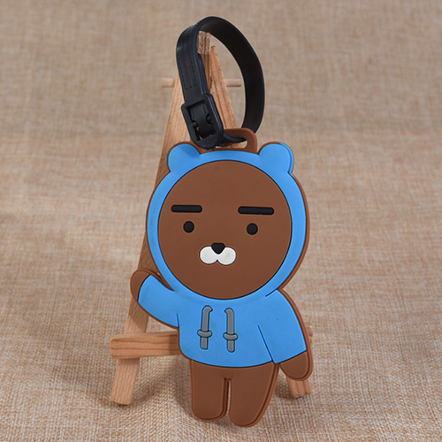 1. Bear Custom PVC Luggage Tags