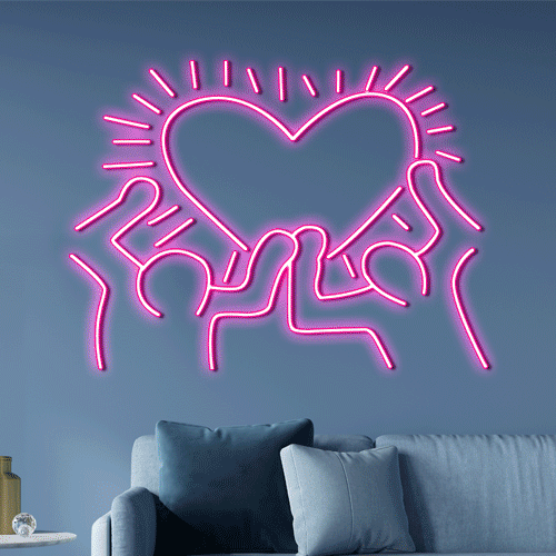 3. Heart Man Neon Signs