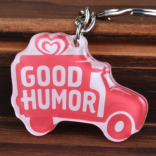 1. Pink Good Humor Cart Acrylic Keychain