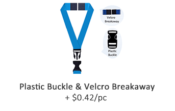 Plastic Buckle & Velcro Breakaway