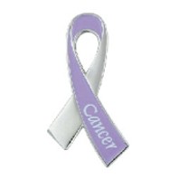 15. Cancer Ribbon Awareness Ribbon Pin