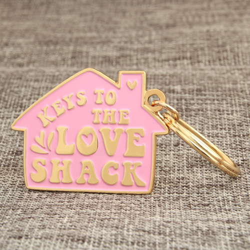 1. Custom Love Shack Metal Keychains