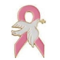 11. Dove of Peace Awareness Ribbon Pin