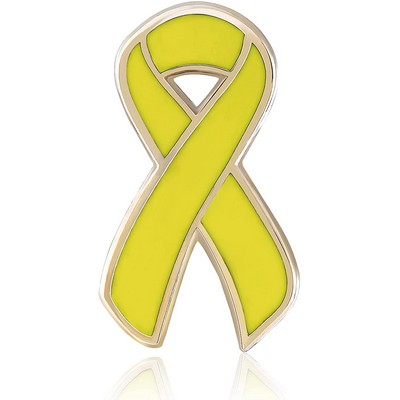 14. Rounded Top Ribbon Awareness Ribbon Pin