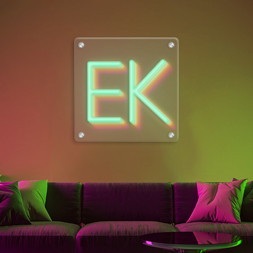 1. EK Infinity Mirror Neon Sign
