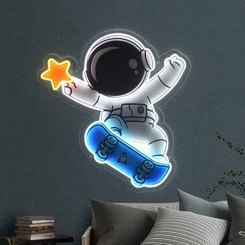 4. Astronaut UV Neon Sign