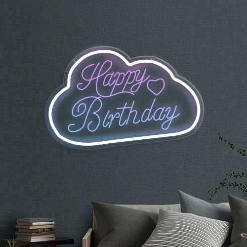 3. Cloud Engraved Neon Sign