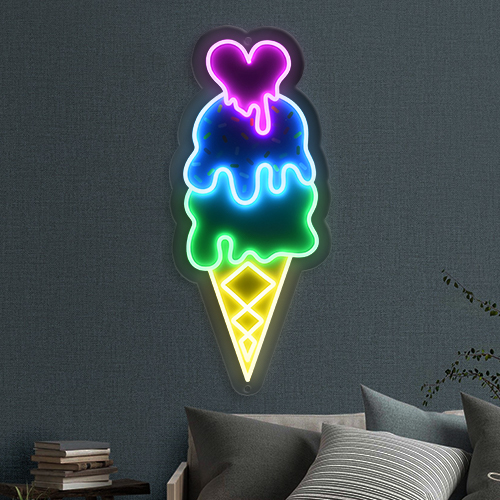 1. Ice Cream UV Neon Sign