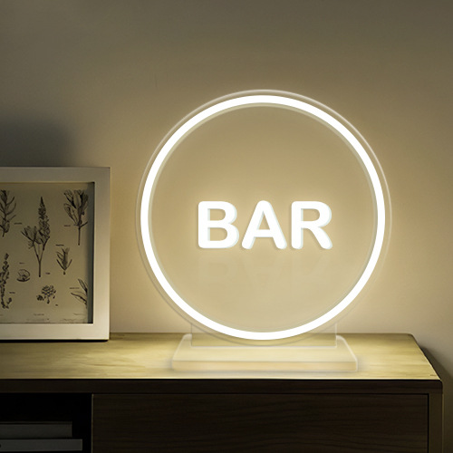 1. Bar Neon Sign with Stand