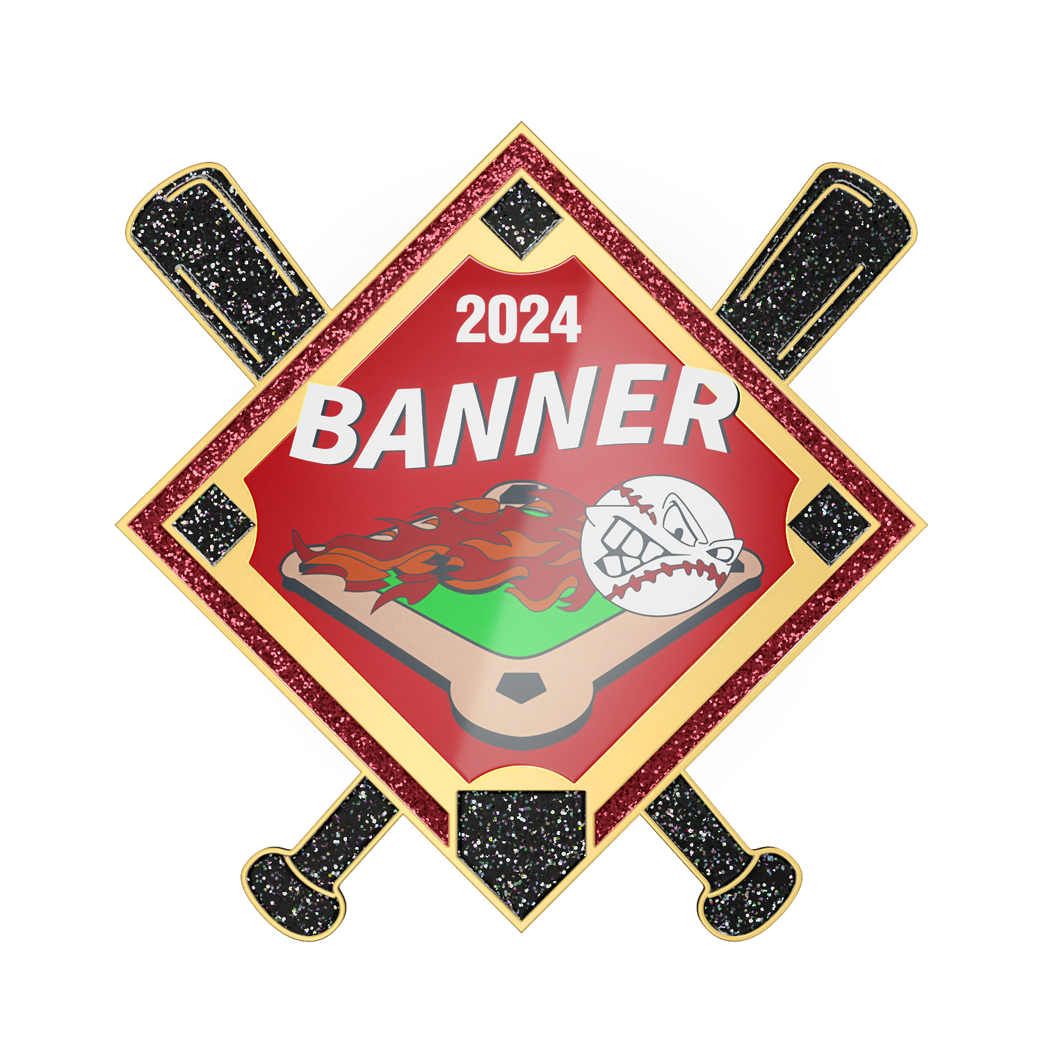 Banner Baseball Sunamel Trading Pins
